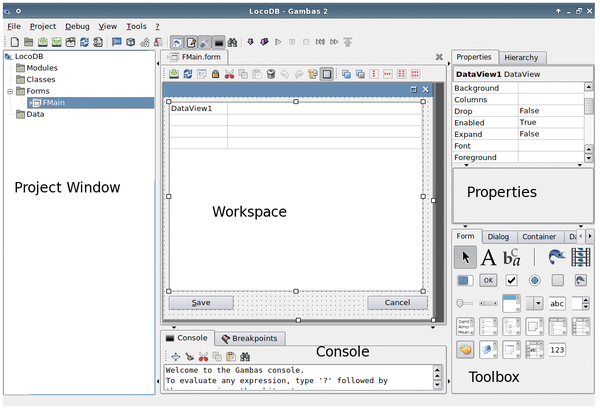 gambas linux