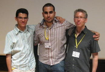 The Zeitgeist team from left to right: Federico Mena-Quintero, Seif Lotfy and Thorsten Prante