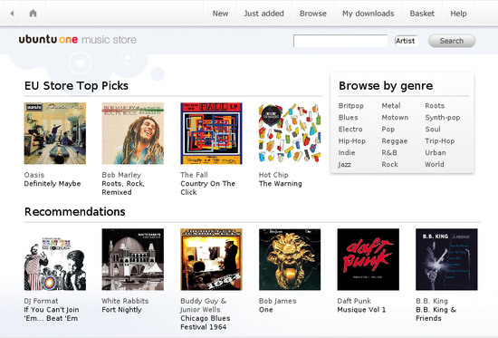 The Ubuntu One Music Store Now