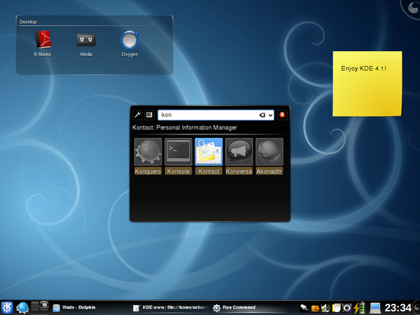 Linux Desktop Update KDE 4 1 Linux Desktop Update KDE 4 1