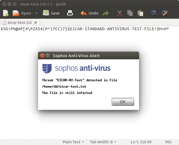 Sophos antivirus shop for linux
