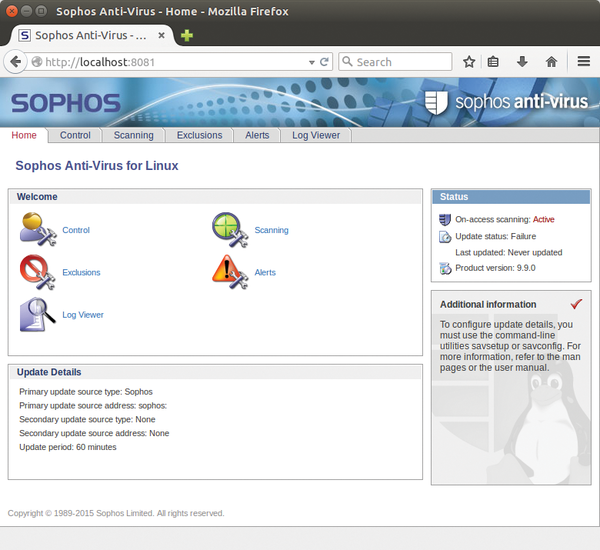 Sophos antivirus best sale for linux