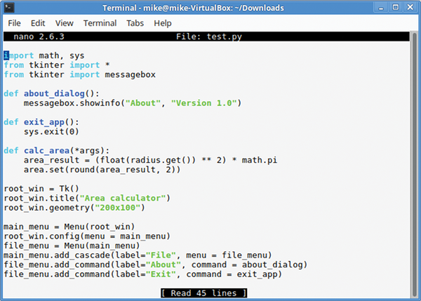 Tutorials โ TkInter - Page: 1.3 ยป Linux Magazine