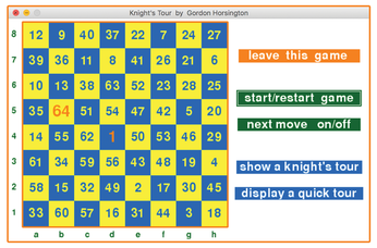 knight's tour 6x6 solution