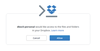 Figure 2: Enabling Dropbox access.