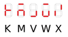 Figure 1: Several letters don't translate directly to seven-segment displays. Here's how I chose to represent them.