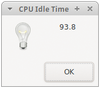 Figure 1: Message dialog with CPU idle time.
