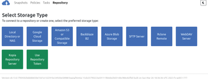 Figure 1: Kopia supports a wide range of storage types.