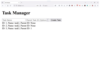 Figure 1: The Flask app task manager.