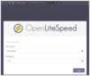 Figure 1: The OpenLiteSpeed login page.