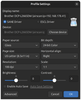 Figure 1: Select your device in Profile Settings.