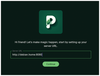 Figure 1: The Plant-it web interface asks for the back end's server URL.