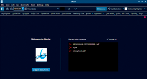Figure 1: The Okular main interface view.
