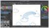 Figure 1: If you've used a digital painting app before, you shouldn't have any problems using Drawpile.