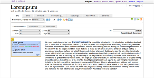 co-ment: Document Collaboration and Annotation... » Linux Magazine