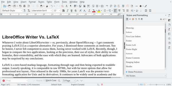LibreOffice Writer Versus LaTeX » Linux Magazine
